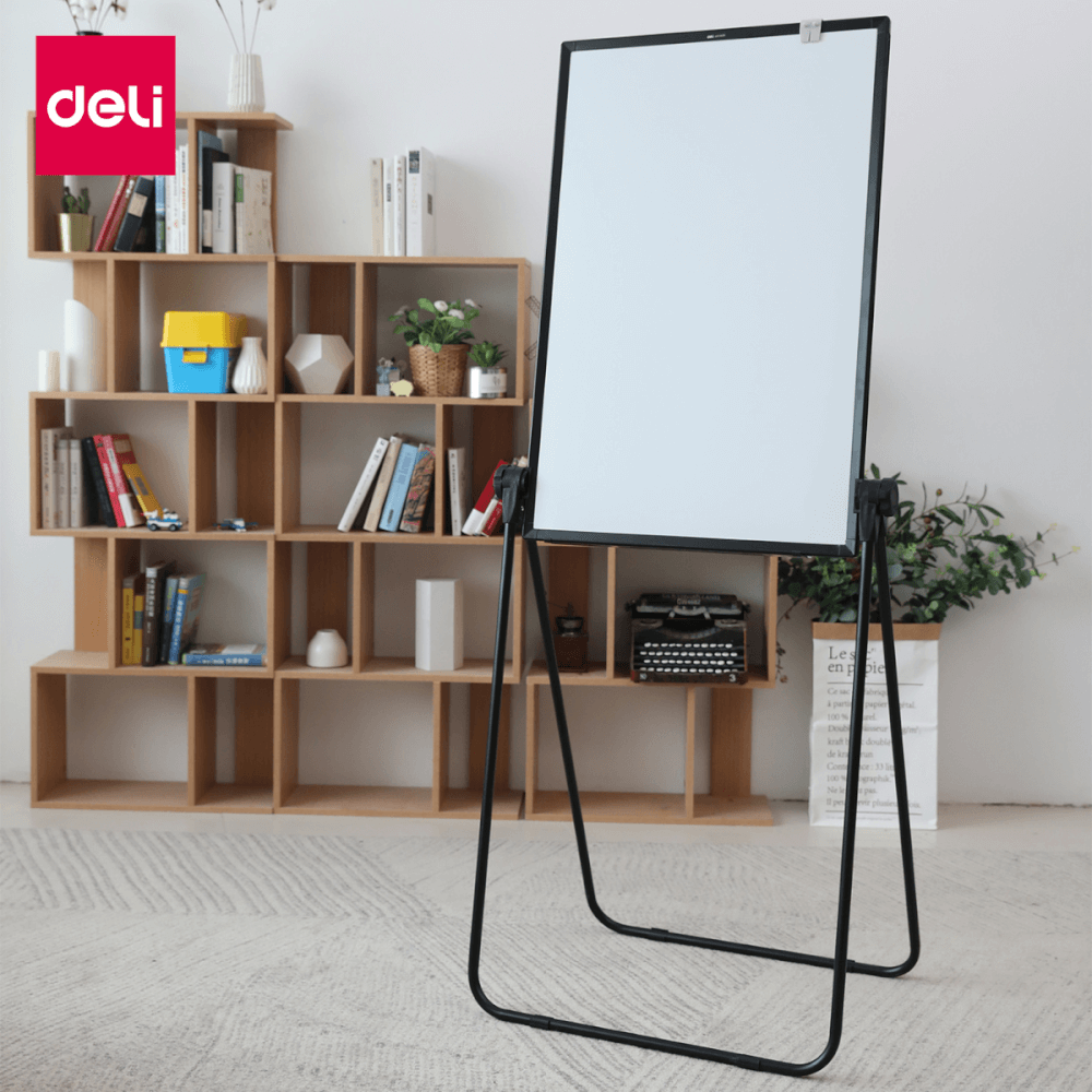 กระดานฟลิปชาร์ท กระดานไวท์บอร์ด Deli E7886-WH-01 ขนาด 60 x 90 cm